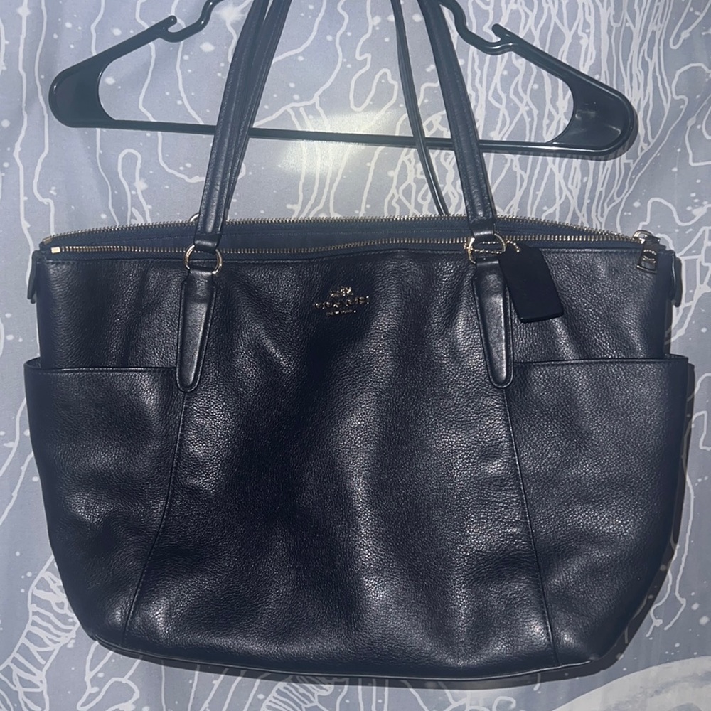 Coach shoulder bag Navy blue